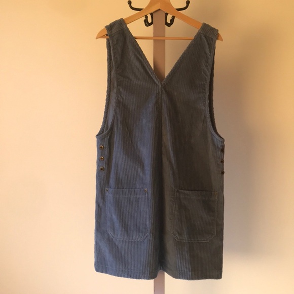 Dresses & Skirts - Corduroy jumper dress in cornflower blue